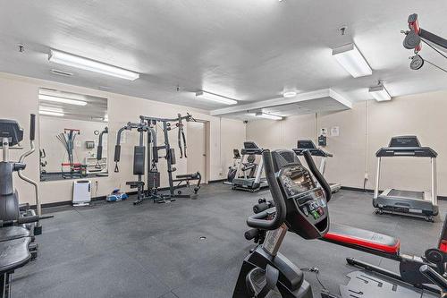 Exercise Room in the building - 301 Frances Avenue|Unit #203, Stoney Creek, ON - Indoor Photo Showing Gym Room