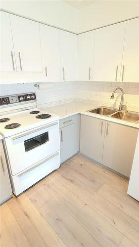10 Woodman Drive S|Unit #601, Hamilton, ON - Indoor Photo Showing Kitchen With Double Sink