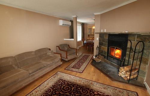 505 3A Avenue, Nakusp, BC - Indoor Photo Showing Living Room With Fireplace