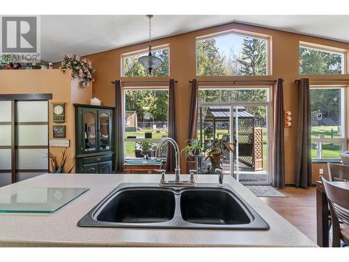 7688 Mountain Drive, Anglemont, BC - Indoor Photo Showing Kitchen With Double Sink