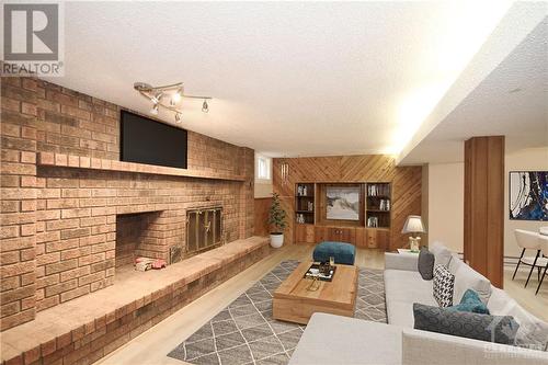 3027 Prince Of Wales Drive, Ottawa, ON - Indoor Photo Showing Living Room With Fireplace