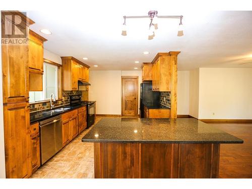 4598 Cedar Hill Road, Falkland, BC - Indoor Photo Showing Kitchen With Double Sink