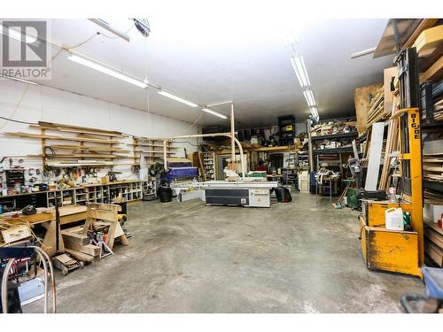 4598 Cedar Hill Road, Falkland, BC - Indoor Photo Showing Garage