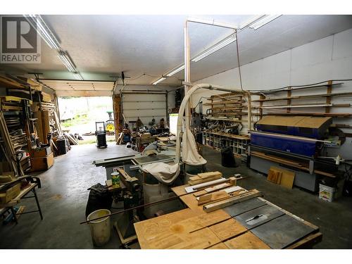 4598 Cedar Hill Road, Falkland, BC - Indoor Photo Showing Garage