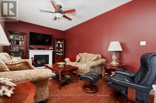 6 Versailles Cres, Barrie, ON - Indoor Photo Showing Living Room With Fireplace