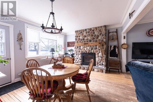 151 King St, Kawartha Lakes, ON - Indoor Photo Showing Dining Room With Fireplace