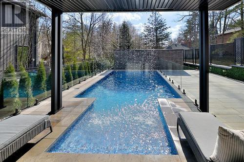 1277 Queen Victoria Ave, Mississauga, ON - Outdoor With In Ground Pool