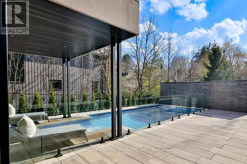 1277 Queen Victoria Ave, Mississauga, ON - Outdoor With In Ground Pool