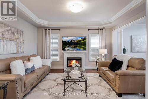 197 Siderno Crescent, Vaughan, ON - Indoor Photo Showing Living Room With Fireplace