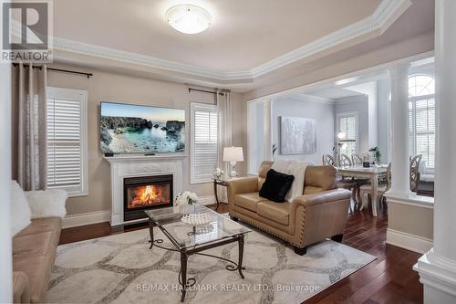 197 Siderno Cres, Vaughan, ON - Indoor Photo Showing Living Room With Fireplace