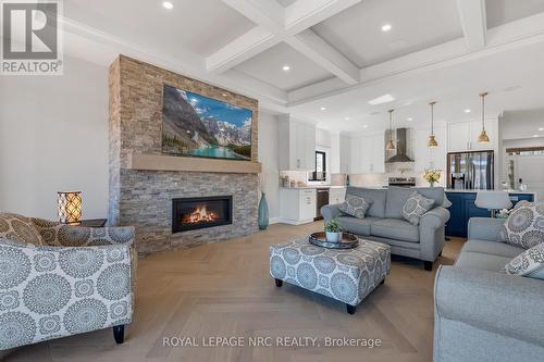 C Rathfon Road, Wainfleet, ON - Indoor Photo Showing Living Room With Fireplace