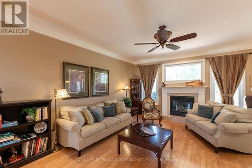 78 Blackburn Crescent, Middlesex Centre, ON - Indoor Photo Showing Living Room With Fireplace