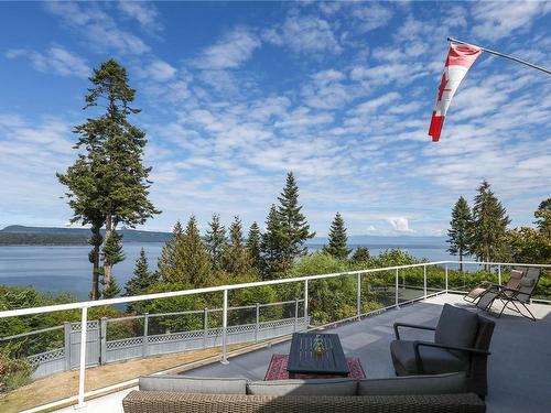 4797 Ocean Trail, Bowser, BC - Outdoor With Body Of Water With Balcony With View