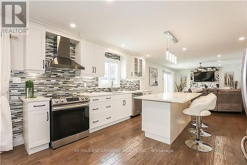 68 Montmorency Dr, Hamilton, ON - Indoor Photo Showing Kitchen With Upgraded Kitchen