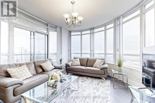 3007 - 3880 Duke Of York Boulevard, Mississauga, ON - Indoor Photo Showing Living Room