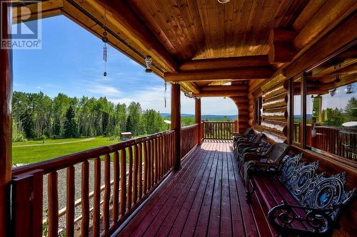 7695 Twin Lakes Road, Bridge Lake, BC - Outdoor With Deck Patio Veranda With Exterior
