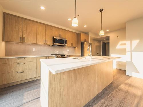 501-135 Haliburton St, Nanaimo, BC - Indoor Photo Showing Kitchen With Upgraded Kitchen