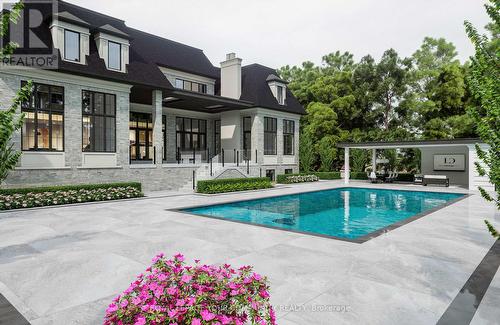 57 Beaufort Hills Rd, Richmond Hill, ON - Outdoor With In Ground Pool With Facade