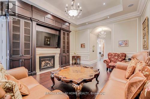 71 Grandvista Cres, Vaughan, ON - Indoor Photo Showing Living Room With Fireplace