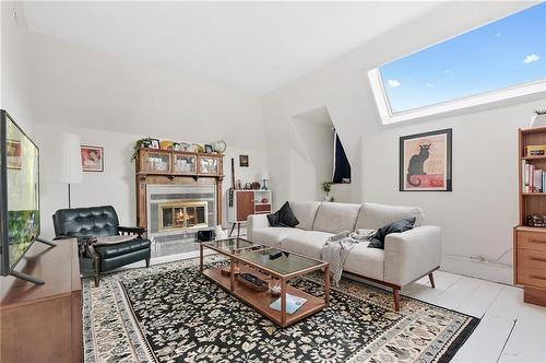 264 Macnab Street S, Hamilton, ON - Indoor Photo Showing Living Room With Fireplace