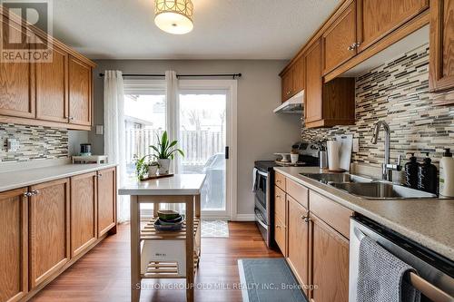 3 Hillbank Trail, Brampton, ON - Indoor Photo Showing Kitchen With Double Sink