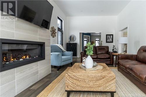 123 Creighton Street N, Woodstock, NB - Indoor Photo Showing Living Room With Fireplace