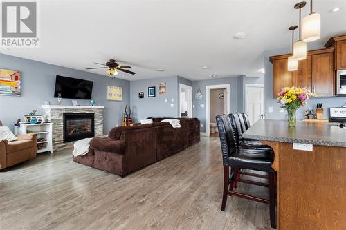 15A Main Street, Tilting, Fogo Island, NL - Indoor Photo Showing Living Room With Fireplace