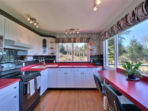 1012 Oliview Dr, Hyde Creek, BC - Indoor Photo Showing Kitchen With Double Sink