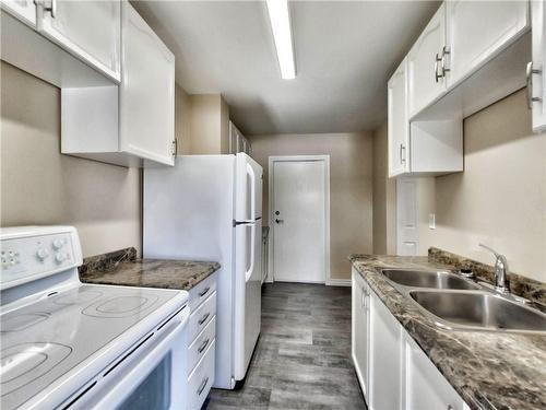100 Quigley Road|Unit #141, Hamilton, ON - Indoor Photo Showing Kitchen With Double Sink