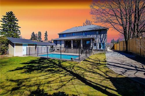 17 Miller Drive, Ancaster, ON - Outdoor With In Ground Pool