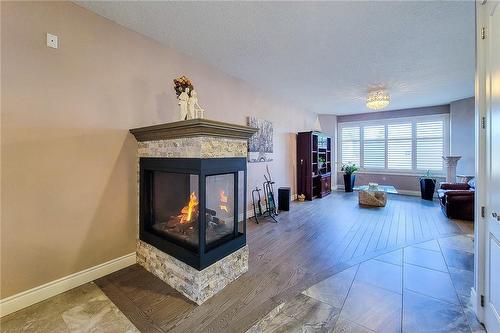 17 Miller Drive, Ancaster, ON - Indoor Photo Showing Living Room With Fireplace