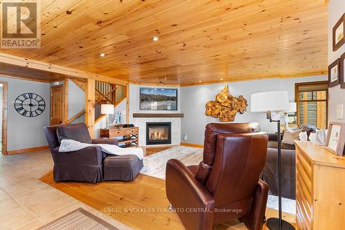 54 William Street, Northern Bruce Peninsula, ON - Indoor Photo Showing Living Room With Fireplace