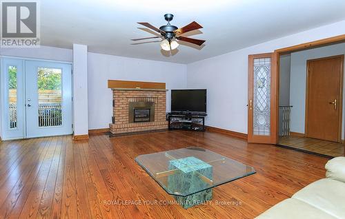248 Rustic Rd, Toronto, ON - Indoor Photo Showing Living Room With Fireplace