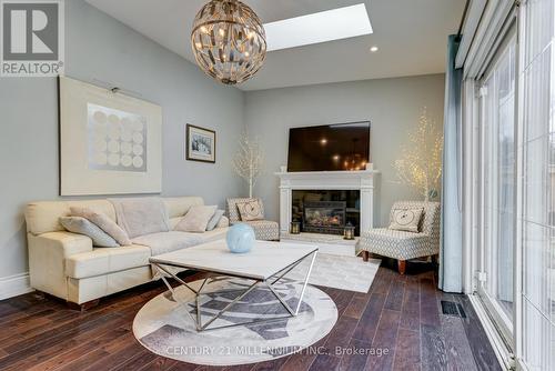 16 Ridgehill Dr, Brampton, ON - Indoor Photo Showing Living Room With Fireplace