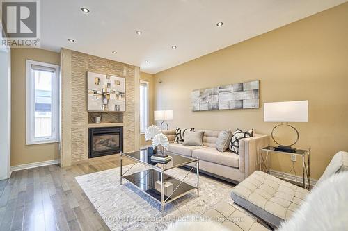 76 Aegis Dr, Vaughan, ON - Indoor Photo Showing Living Room With Fireplace