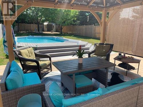 33 Ferguson Dr, Barrie, ON - Outdoor With In Ground Pool With Deck Patio Veranda