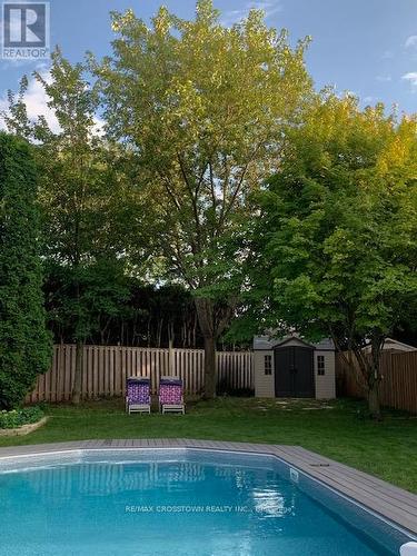 33 Ferguson Dr, Barrie, ON - Outdoor With In Ground Pool With Backyard