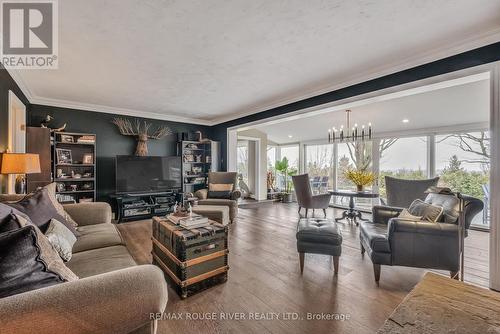 7 Sunrise Crt, Hamilton Township, ON - Indoor Photo Showing Dining Room With Fireplace