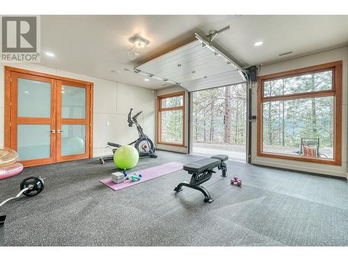 109 Flagstone Rise, Naramata, BC - Indoor Photo Showing Gym Room
