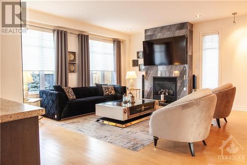 15 Marwood Court, Ottawa, ON - Indoor Photo Showing Living Room With Fireplace