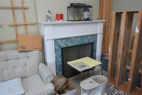 168 Macnab Street N, Hamilton, ON - Indoor With Fireplace