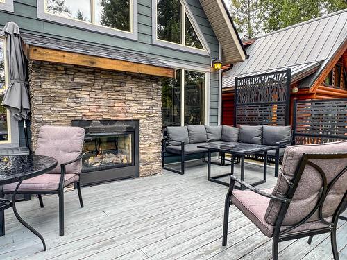 43 - 4868 Riverview Drive, Edgewater, BC - Outdoor With Fireplace With Deck Patio Veranda With Exterior