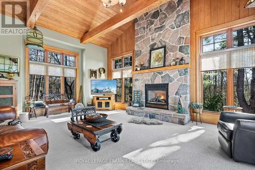 229 Louisa Street, Kawartha Lakes, ON - Indoor Photo Showing Living Room With Fireplace