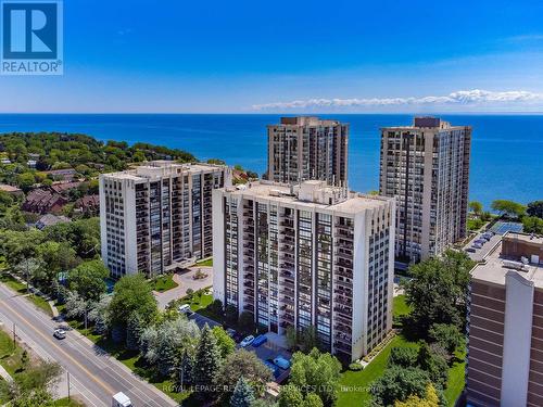 #1208 -2185 Marine Dr, Oakville, ON - Outdoor With Balcony With Facade