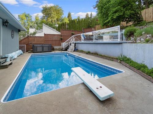 3700 9Th Avenue, Castlegar, BC - Outdoor With In Ground Pool With Deck Patio Veranda With Backyard