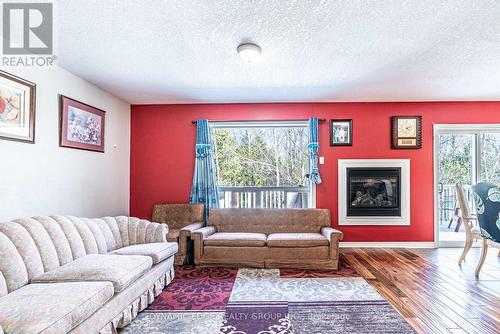 42 Cook Street, Kawartha Lakes, ON - Indoor Photo Showing Living Room With Fireplace