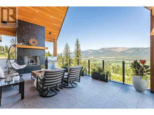 241 Twin Lakes Road, Enderby, BC - Outdoor With Fireplace With Exterior