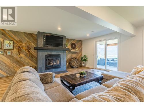241 Twin Lakes Road, Enderby, BC - Indoor Photo Showing Living Room With Fireplace