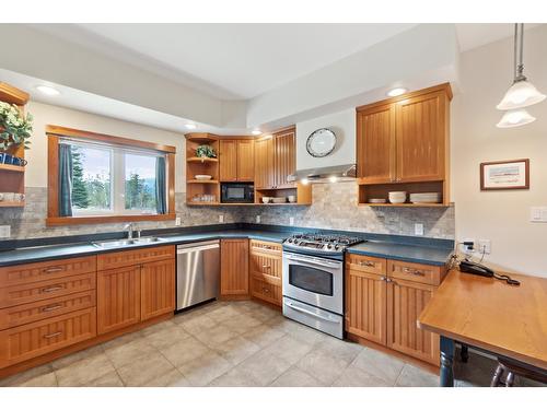 2550 Pass Creek Road, Pass Creek, BC - Indoor Photo Showing Kitchen With Double Sink