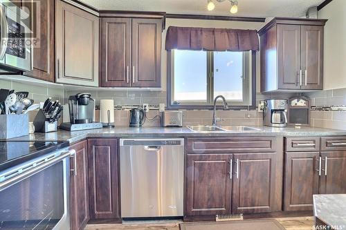 Ludwig Acreage, Lumsden Rm No. 189, SK - Indoor Photo Showing Kitchen With Double Sink